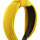 Satin Knot Headband- Mustard