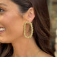 Crystal Garland Earrings- Gold