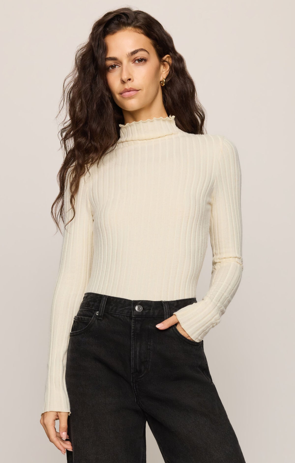 Z Supply Hattie LS Top- Antique White
