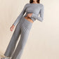 Page Turner Ruched Top- Gray