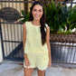 Kenny Eyelet Shorts- Lemon