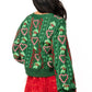 Queen Holly & Peppermint Cardigan- Green