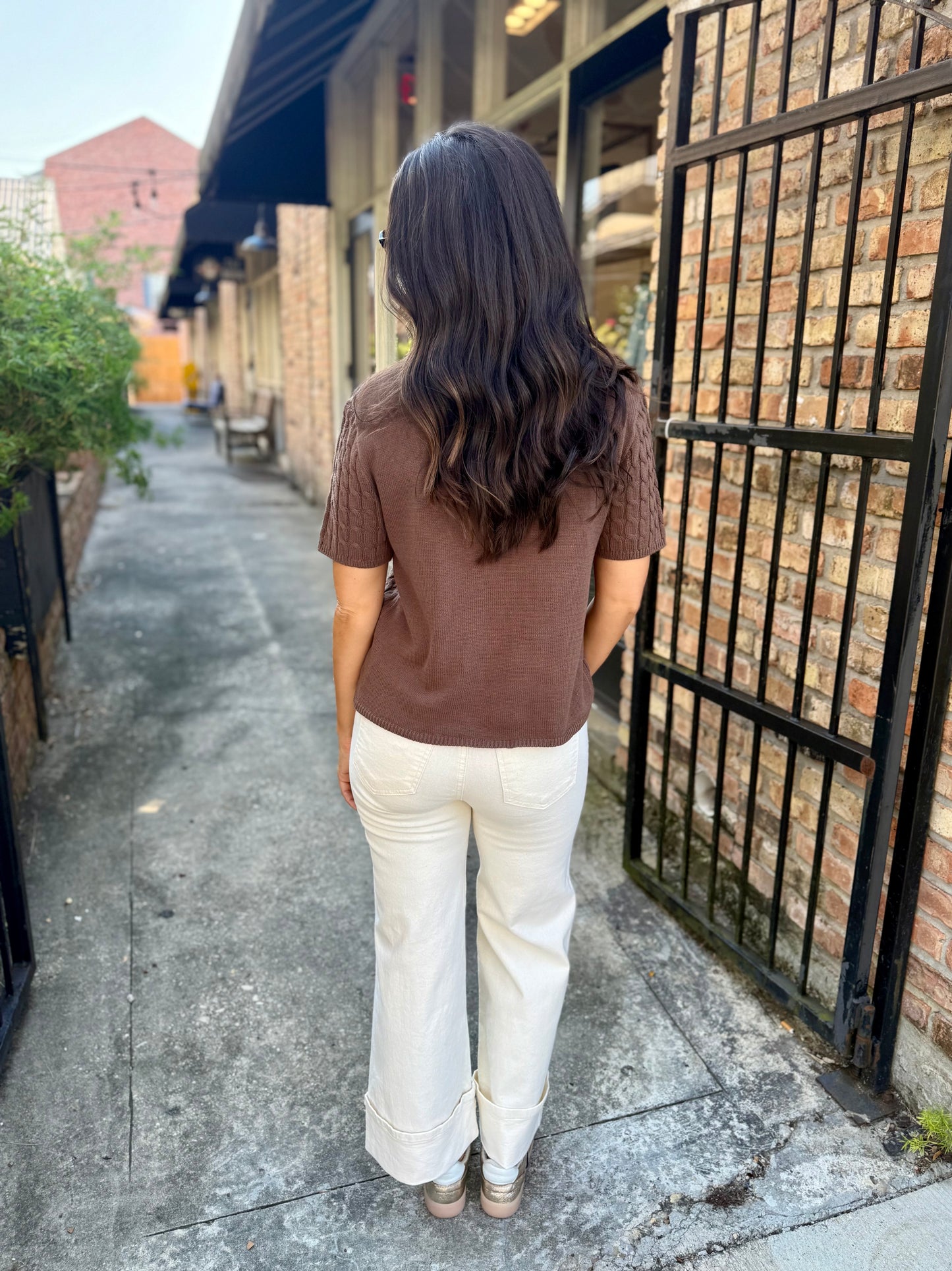 Culotta Cable Sweater- Chestnut