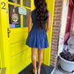 Beck Smocked Mini Dress- Navy