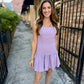 Weis Polka Dot Pleated Front Mini Dress