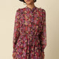 Dalia Floral Long Sleeve Romper- Multi