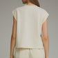Campo Cap Sleeve Top- Ecru