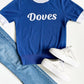 Doves Varsity Sweater Top- Blue