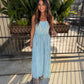 Z Supply Bayside Striped Maxi Dress- Green