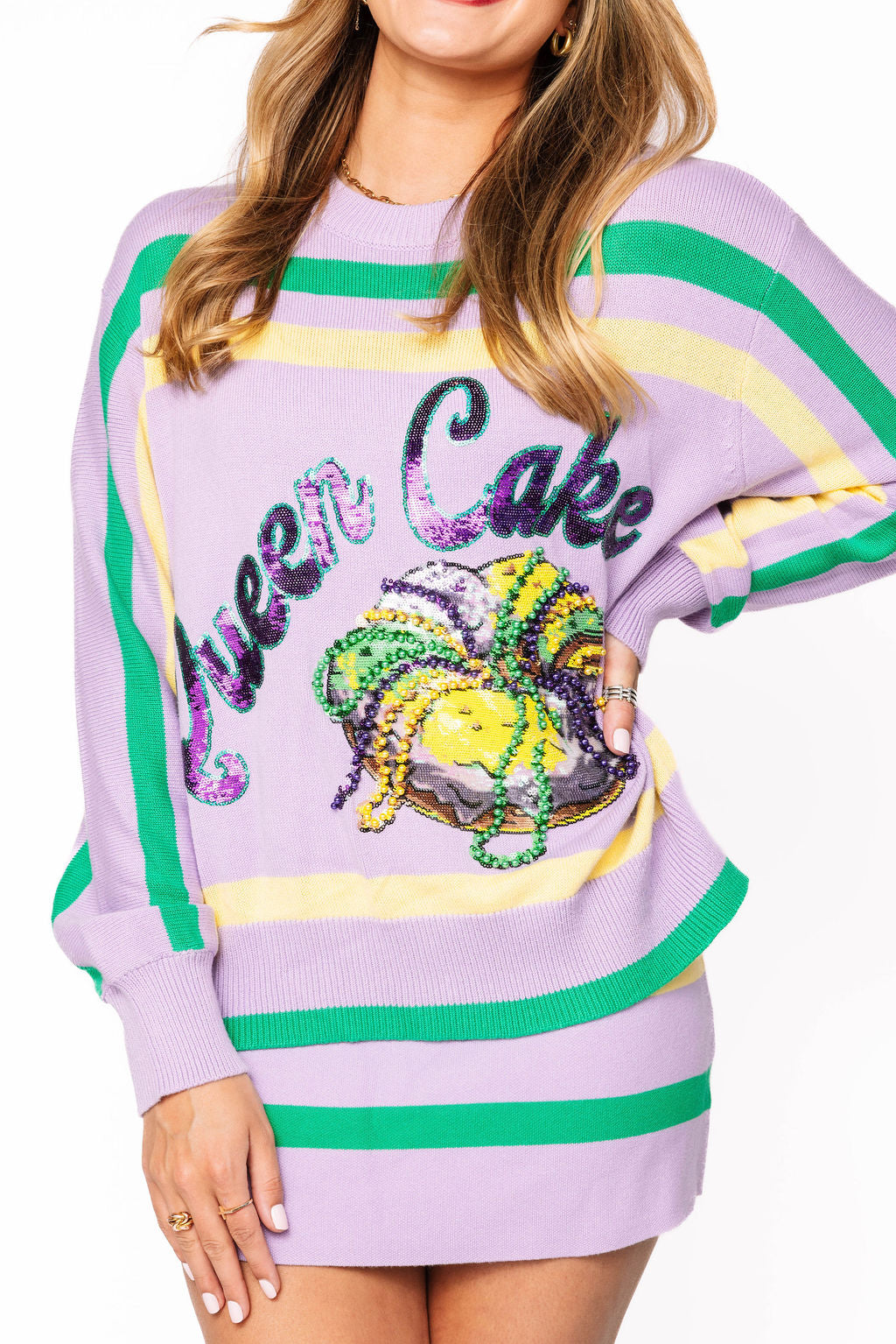 MG Queen Cake Striped Sweater