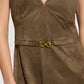 Urban Fall Midi Dress- Olive