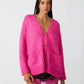 Finley Oversized Sweater- Pink Violet