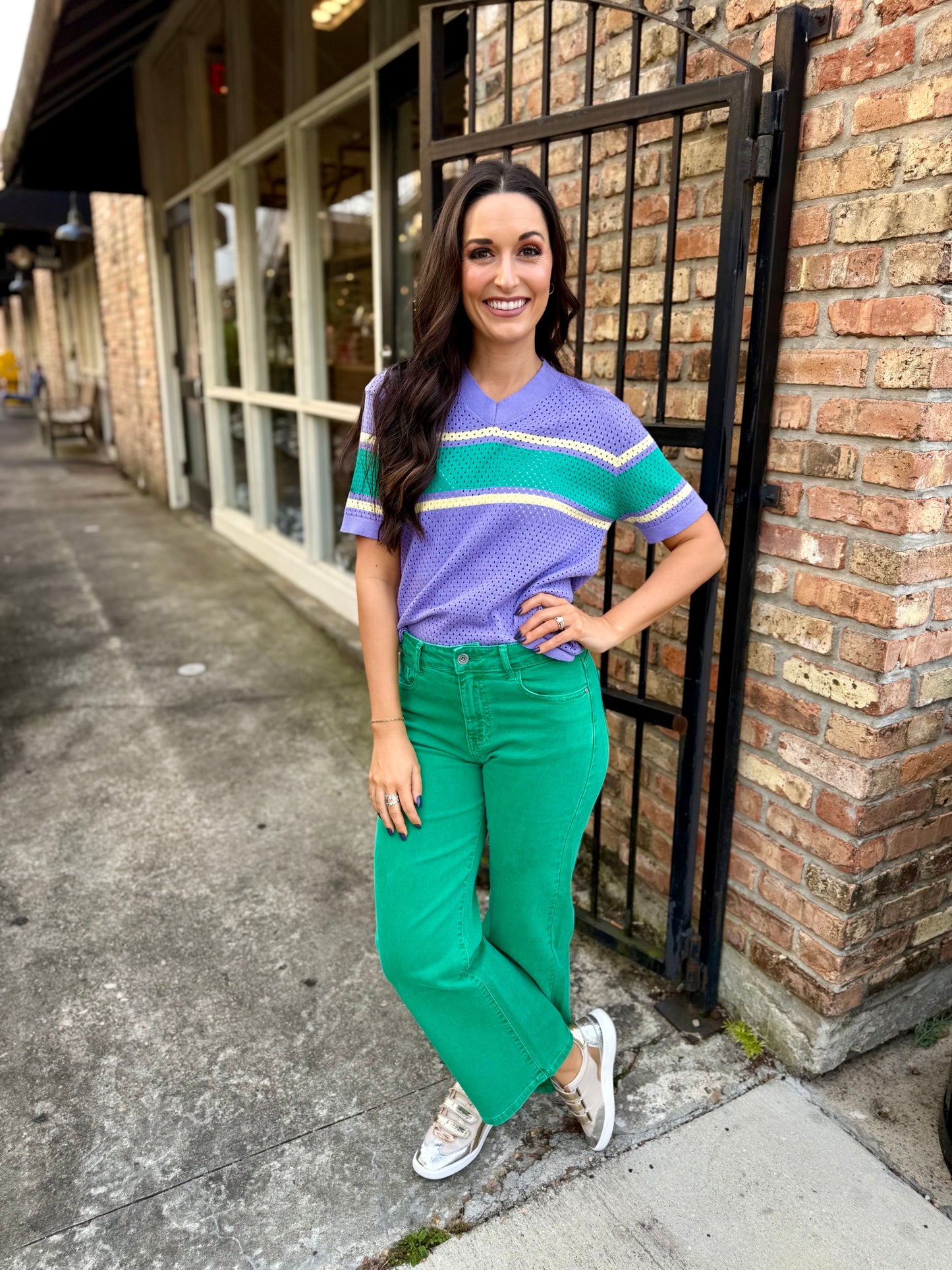 MG Pastel Jersey Top- Purple