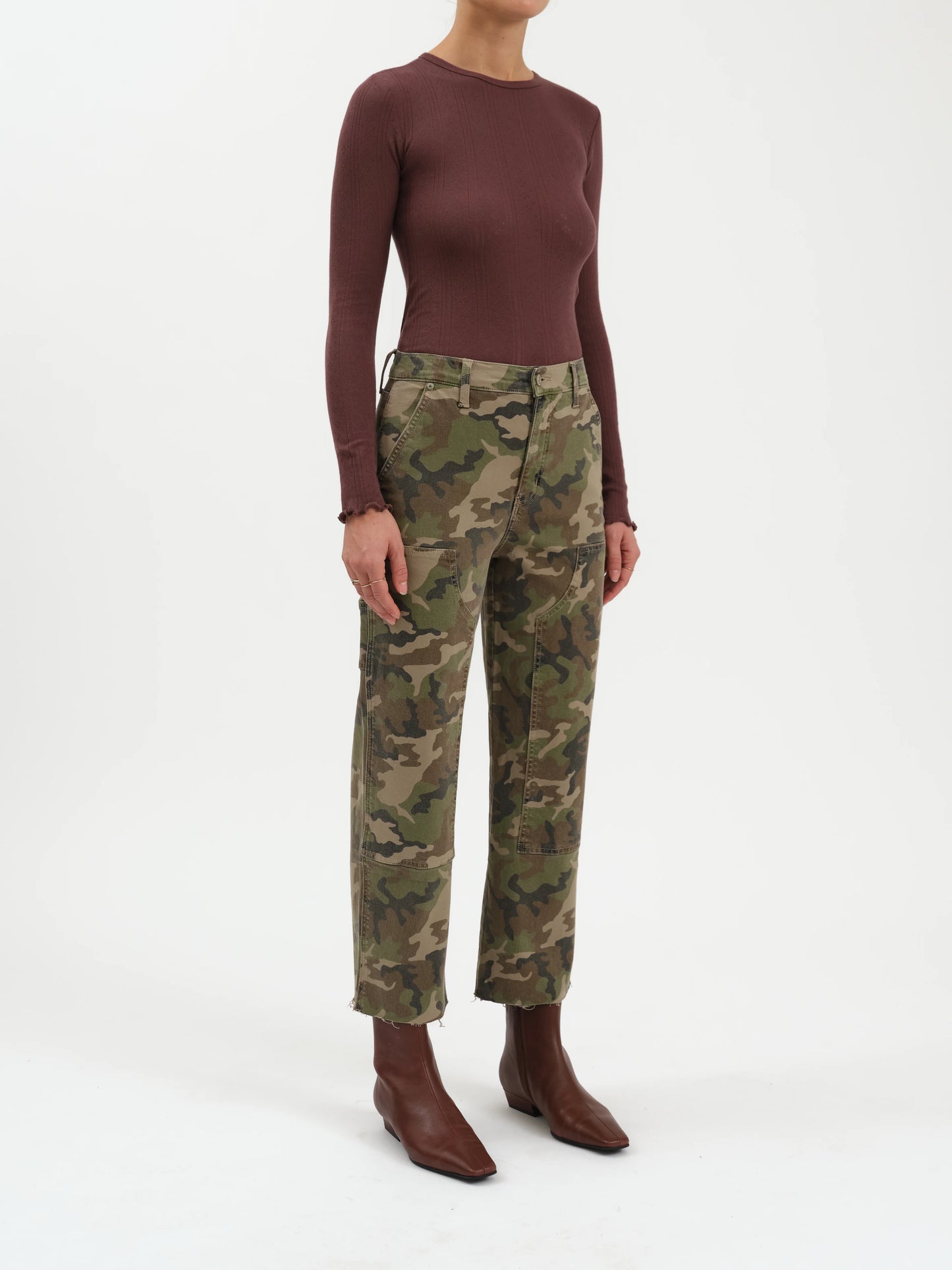 Sundaze High Rise Straight Crop- Camo Hideaway
