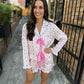 Christmas Tree Pajama SET- Pink