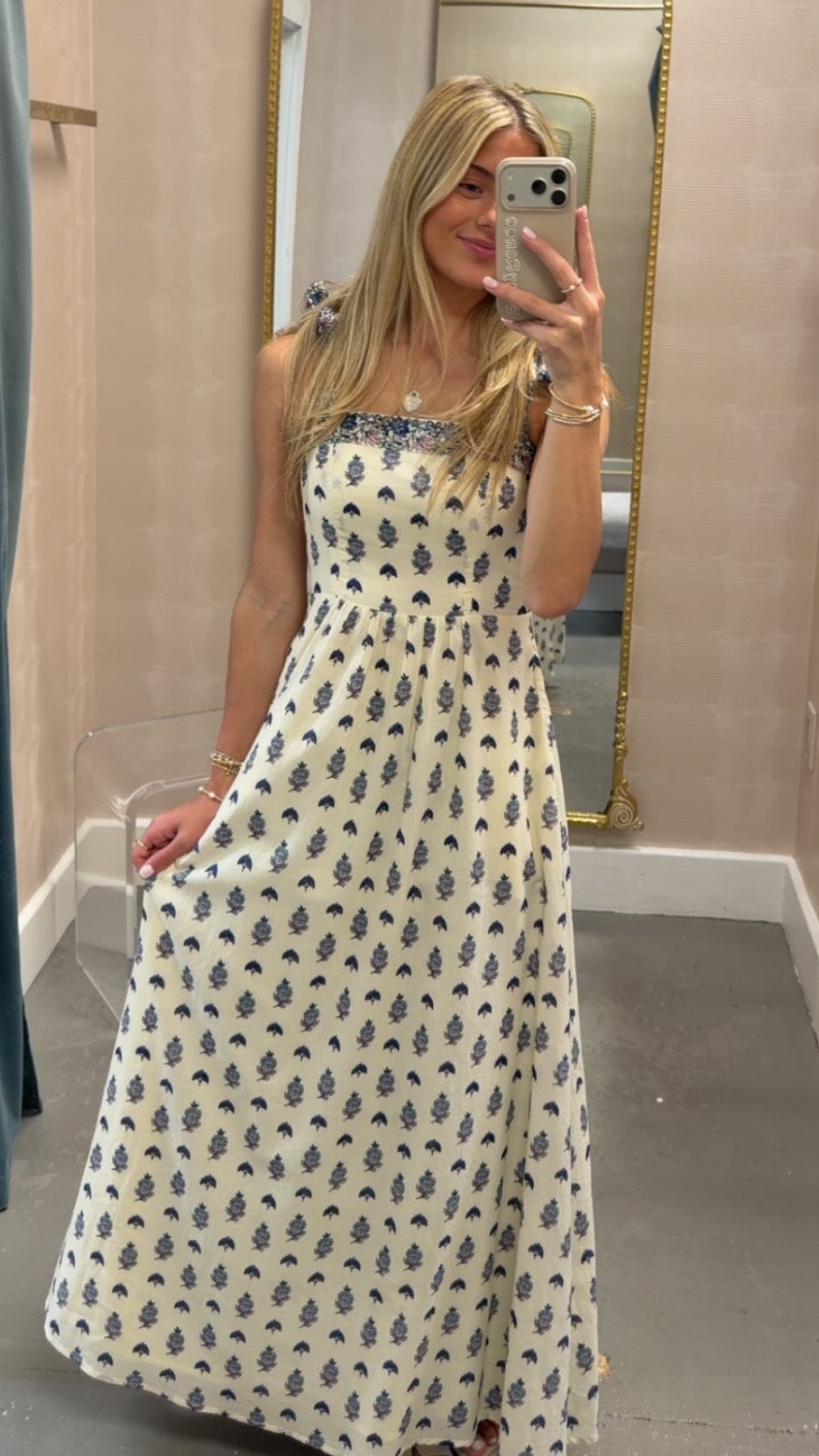 Santa Barbara Dress- Power Blue