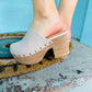 Gigi Wedge/Clog- Mushroom