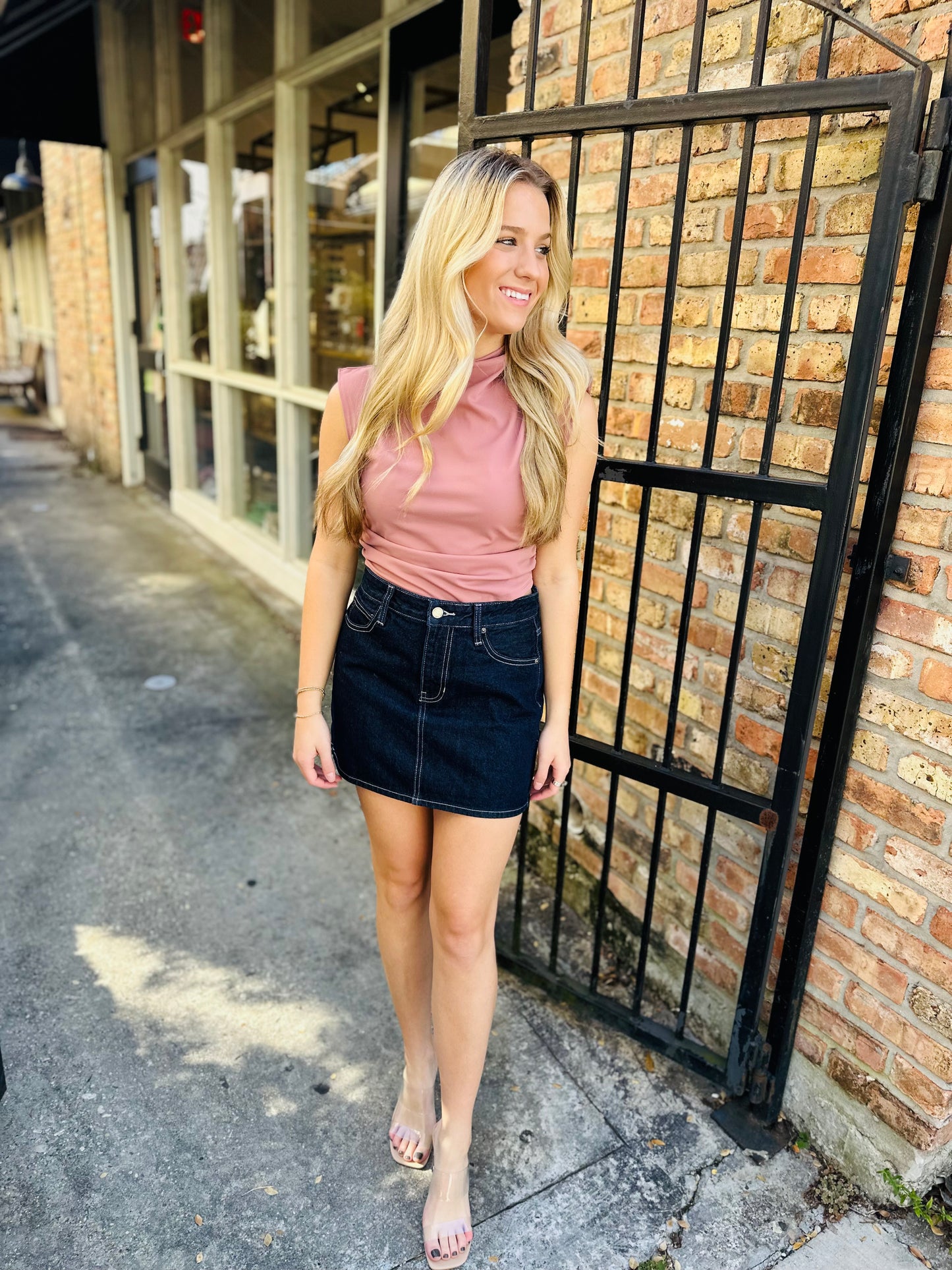 Micro Denim Skirt