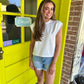 Campo Cap Sleeve Top- Off White