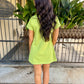 Queen Patchwork Butterfly Dress- Green