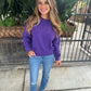 Tigers Tonal Sweatshirt- Purple