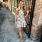Cedar Plaid Mini Dress- Ivory
