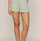 Z Supply Dawn Rib Short- Aqua Cloud