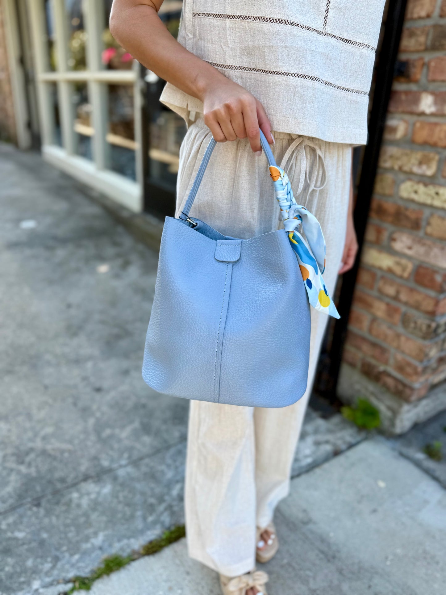 Danny Shoulder Bag- Blue