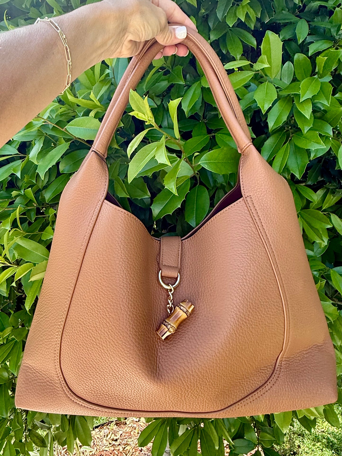 Milan Hobo Tote- Camel