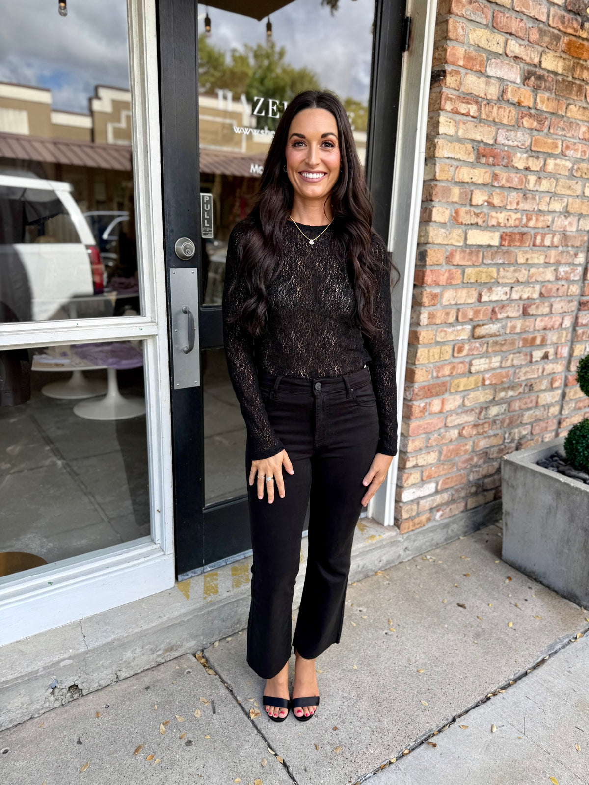 Sierra Knit Top- Black