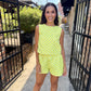 Dotty Polka Dot Top-Lemon