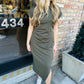 Kansas Maxi Dress- Khaki/Olive