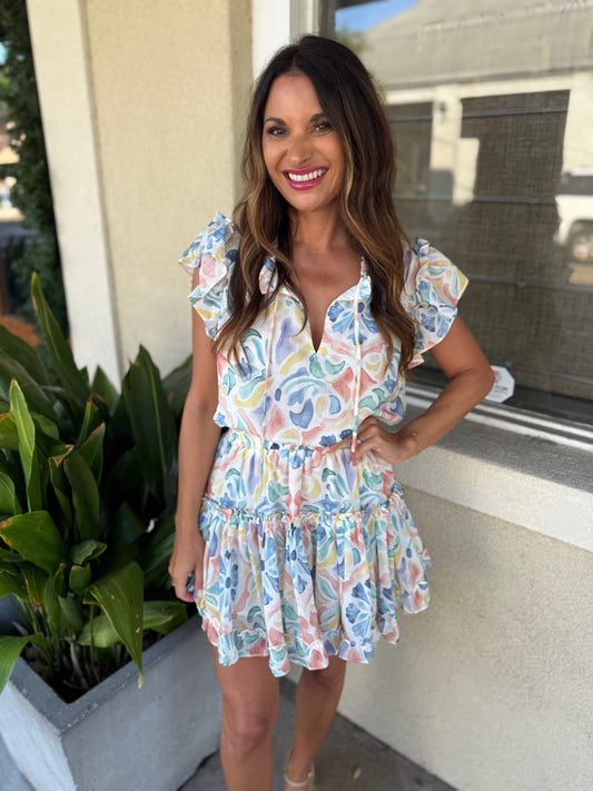 Monet Dress- Sunwashed Tile