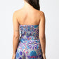 Azul Floral Romper- Cream Purple