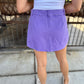 Mulkey Denim Skort- Purple