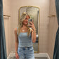 Salty Breeze Tank- Dusty Blue
