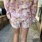 Fiona Floral Shorts- Yellow