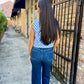 Dotty Polka Dot Top- Blue