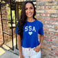 SSA Heart Top- Royal Blue