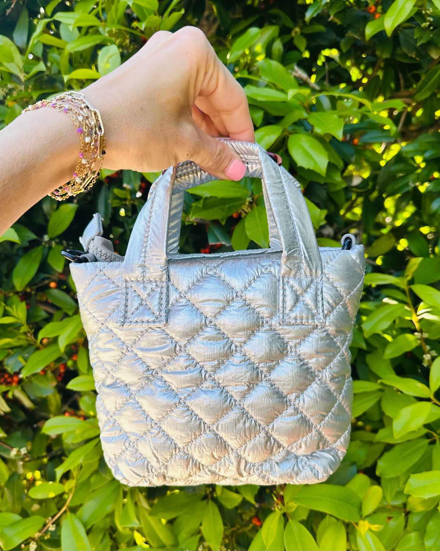 Wally Mini Metro Bag- Silver