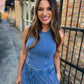 FP Mineral Washed 2 PC Pants Set- Navy