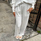 Varsity Striped Cloud Pant- Grey