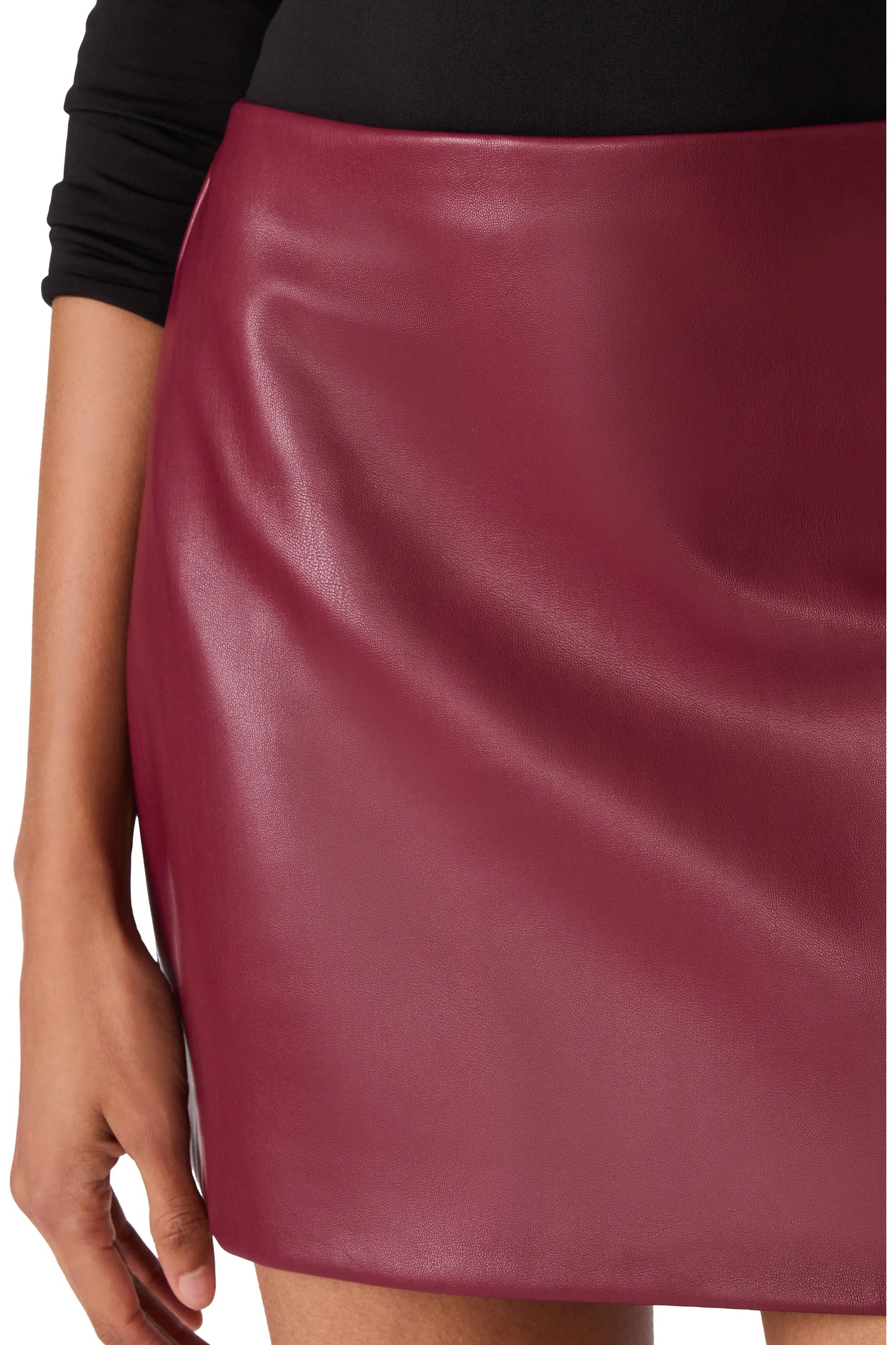 Cindi Velvet Skirt- Cordovan