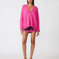 Finley Oversized Sweater- Pink Violet