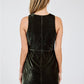 Midnight Oil Velvet Mini Dress- Dark Moss