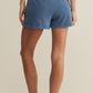 Z Supply Hunter Knit Denim Short- Calypso Blue