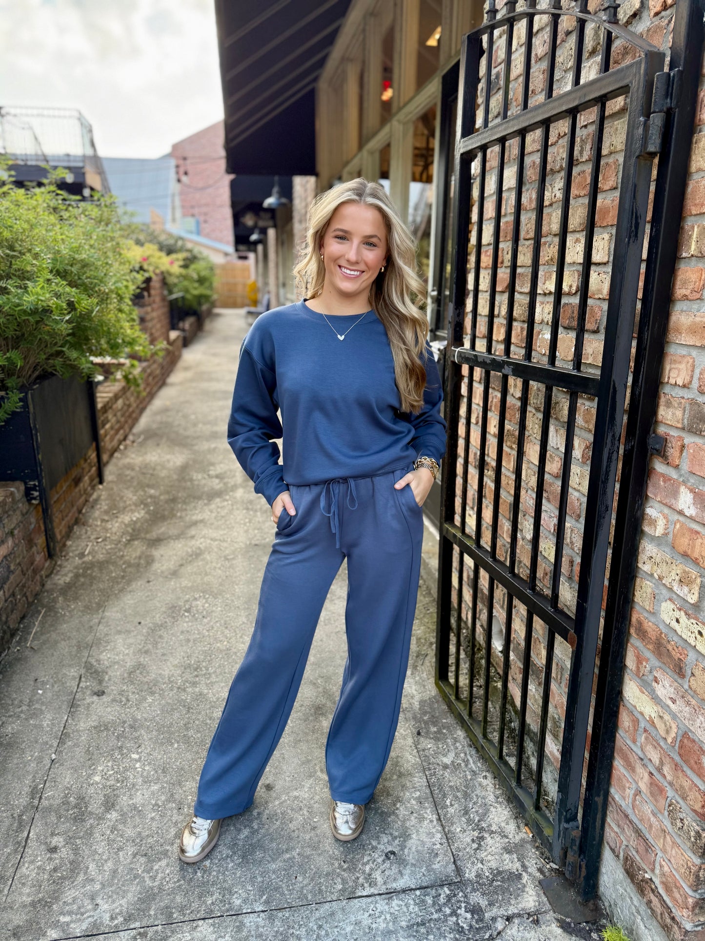 Hudson Sweatpants- Dusty Navy