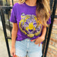 OG Sequin Tiger Head Shirt- Purple