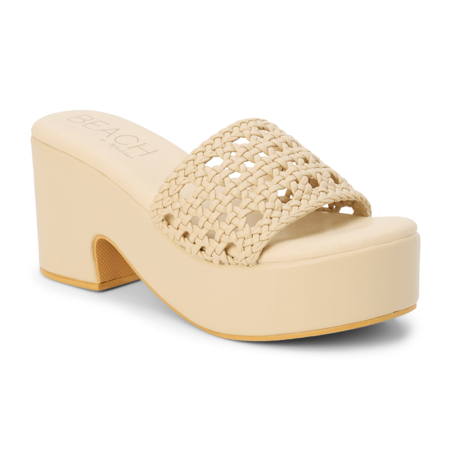 Cove Platform Sandal- Natural