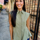 Ardis Stripe Top- Olive